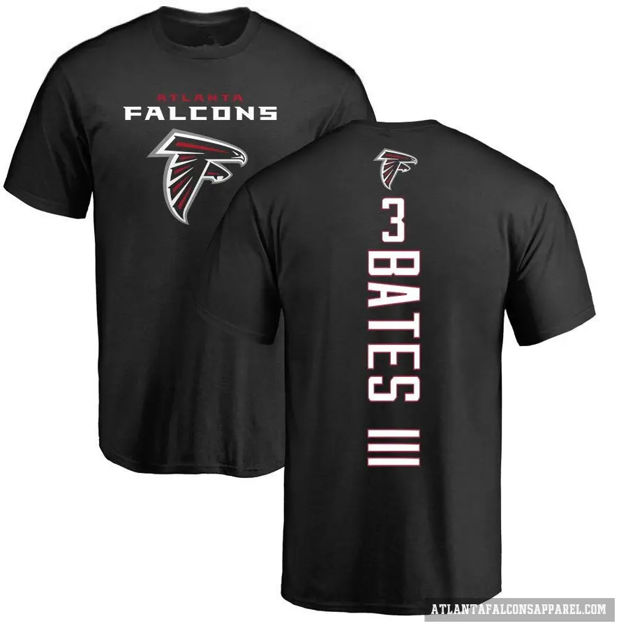 Men's ＃3 Jessie Bates III Atlanta Falcons Black Backer T-Shirt