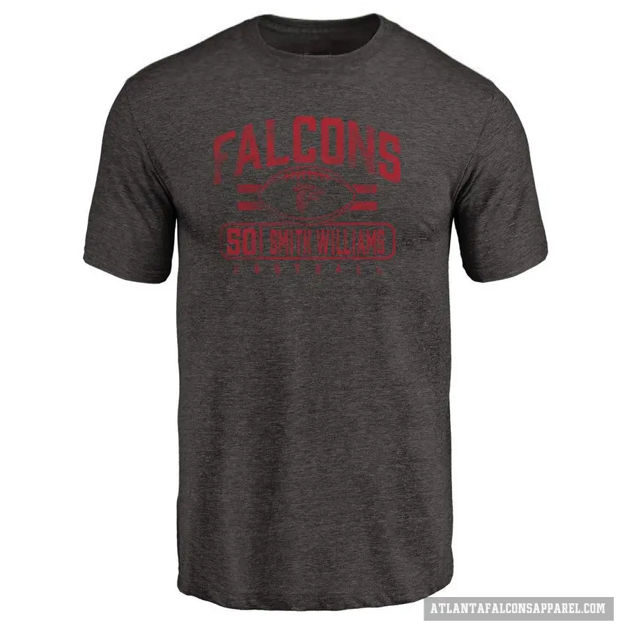 Men's ＃50 James Smith-Williams Atlanta Falcons Black Flanker T-Shirt