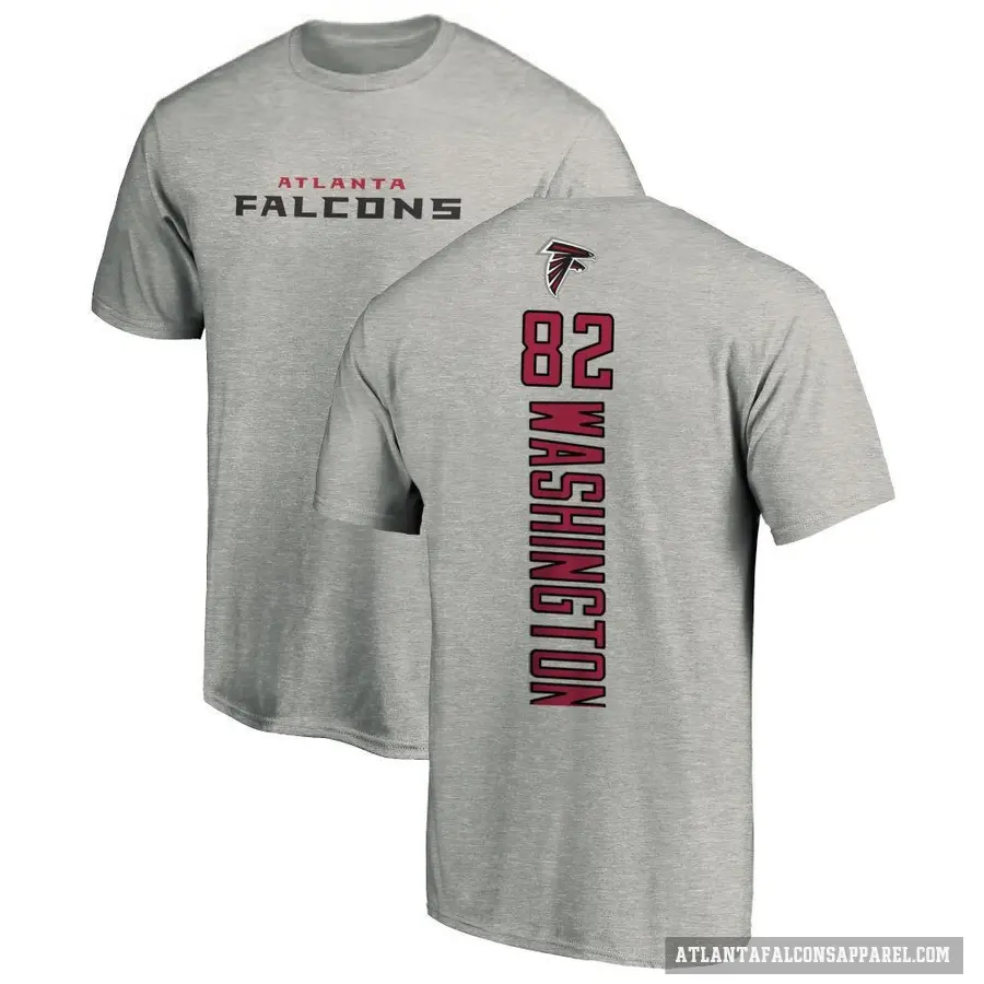 Men's ＃82 Casey Washington Atlanta Falcons Ash Backer T-Shirt