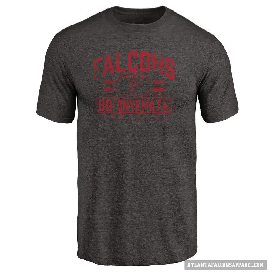 Men's ＃90 David Onyemata Atlanta Falcons Black Flanker T-Shirt