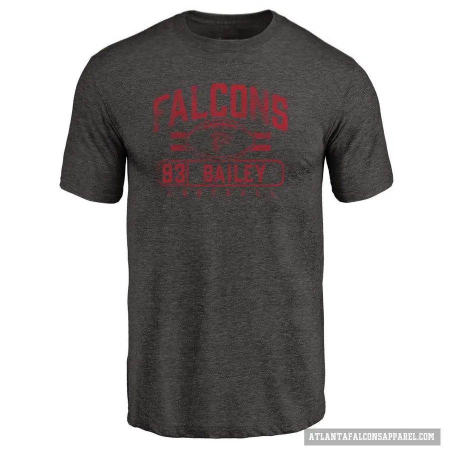 Men's ＃93 Allen Bailey Atlanta Falcons Black Flanker T-Shirt