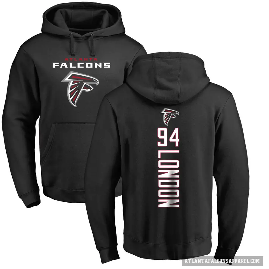 Men's ＃94 LaCale London Atlanta Falcons Black Pro Line Backer Pullover Hoodie