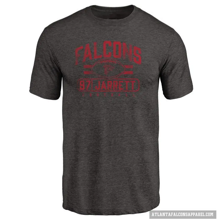 Men's ＃97 Grady Jarrett Atlanta Falcons Black Flanker T-Shirt