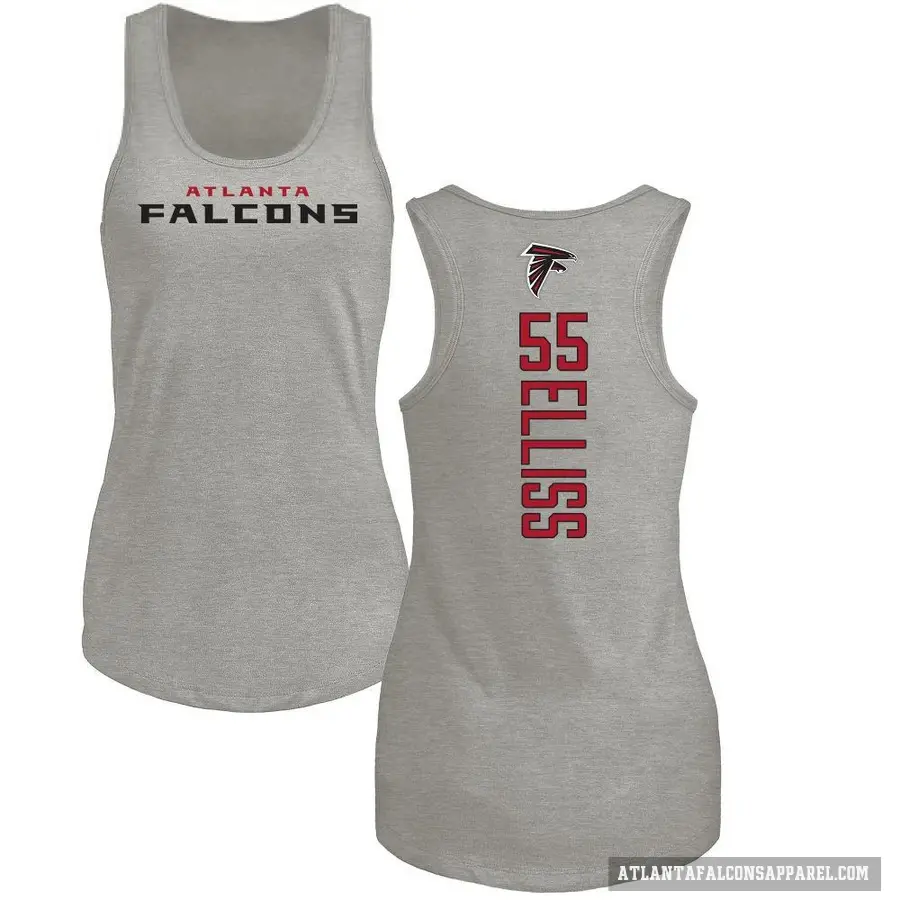 Women's ＃55 Kaden Elliss Atlanta Falcons Ash Backer Tank Top